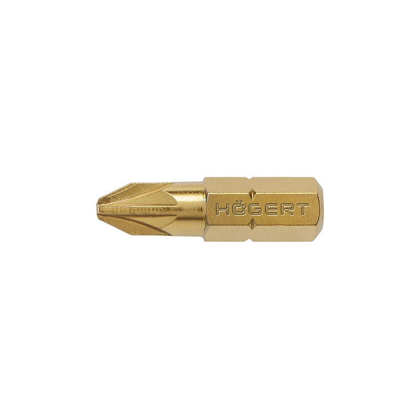 Slika proizvoda: BIT PZ2 25 MM HRAPAV TITANOM BLISTER 5 KOM HOGERT HT1S385