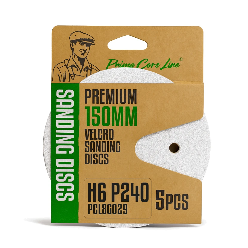 Slika proizvoda: BRUSNI DISK ČIČAK ZA LAK FI 150MM H 6 P 240 – 5 KOM/PAK MOLERSKI ALAT PCL8G029