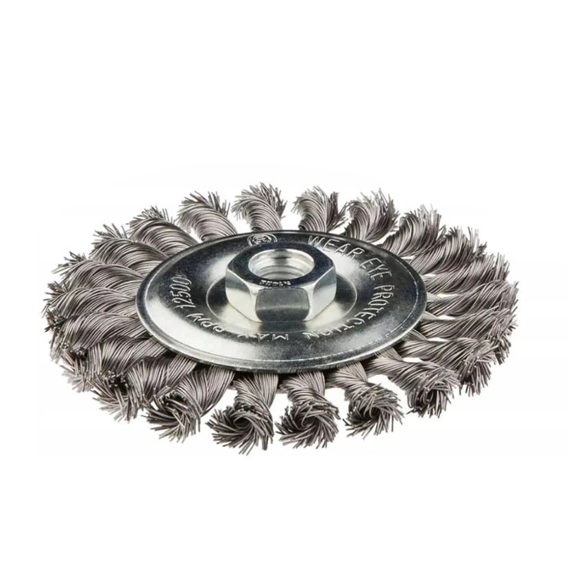 Slika proizvoda: ČETKA LONČASTA ZA BRUSILICU M14 115 MM ČELIK 0,05MM HOGERT HT7D741
