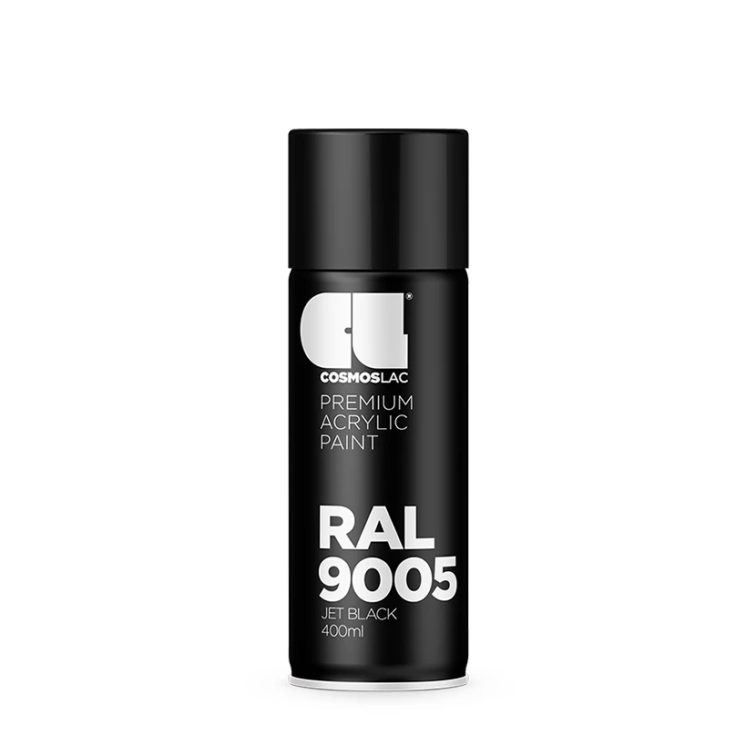 Slika proizvoda: COSMOS SPRAY RAL 9005 NO303 BLACK MATT 400ML MOLERSKI ALAT COS0097