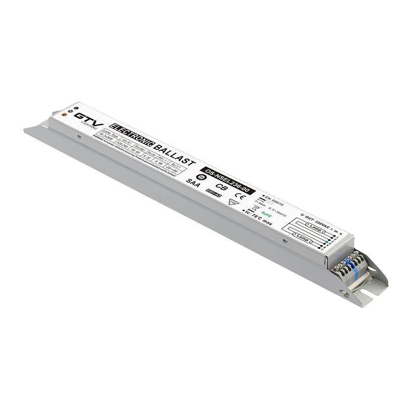 Slika proizvoda: Electronic ballast 2x36W, T8, EEI=A2, PF>0,95, AC220-240V, 50/60Hz GTV LED OS-NSEL236-00