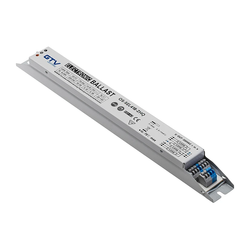 Slika proizvoda: Electronic ballast 4x18W, T8, EEI=A2, PF>0,98, AC220-240V, 50/60Hz GTV LED OS-SEL418-ZHQ