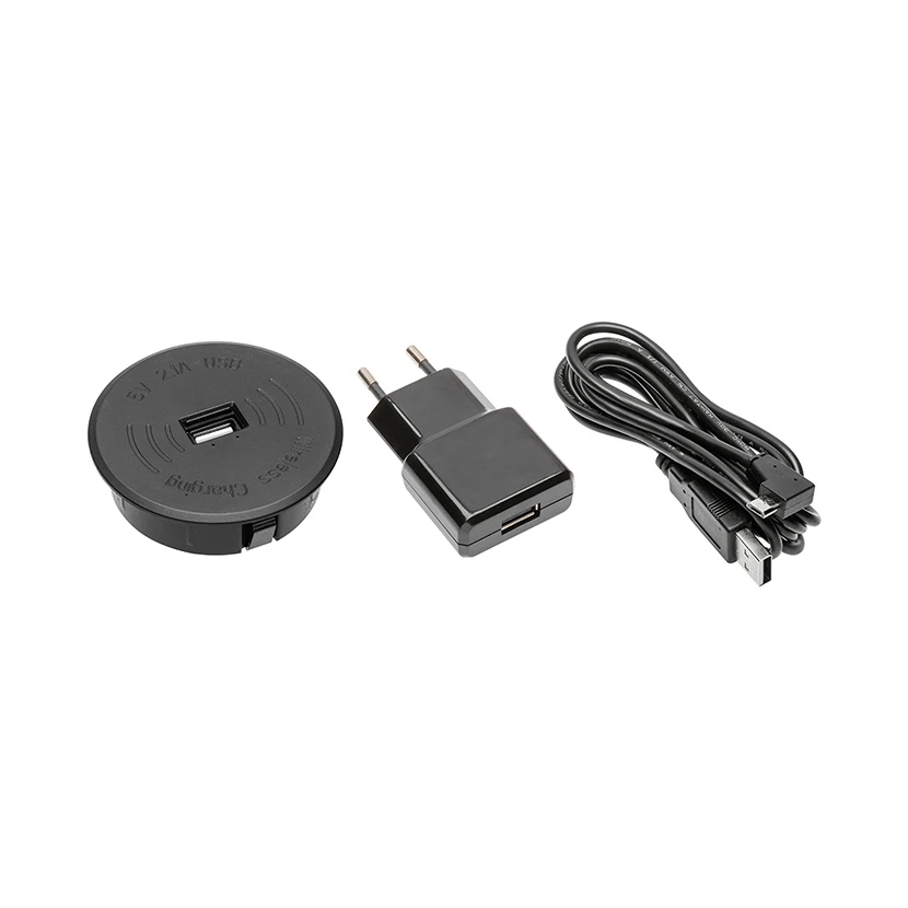 Slika proizvoda: INDUKCISKI PUNJAČ S NAPAJANJEM USB 5V DC GTV LED AE-ZUSB-20