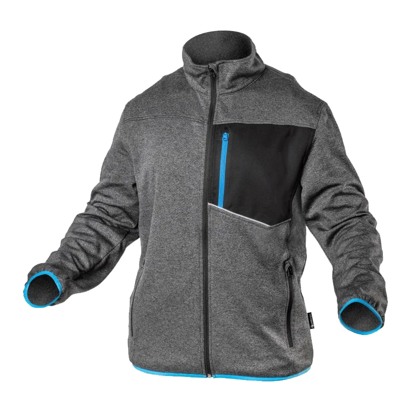 Slika proizvoda: JAKNA NISTER SIVA MELANGE/PLAVA 54 - XL HOGERT HTZ HT5K900-XL