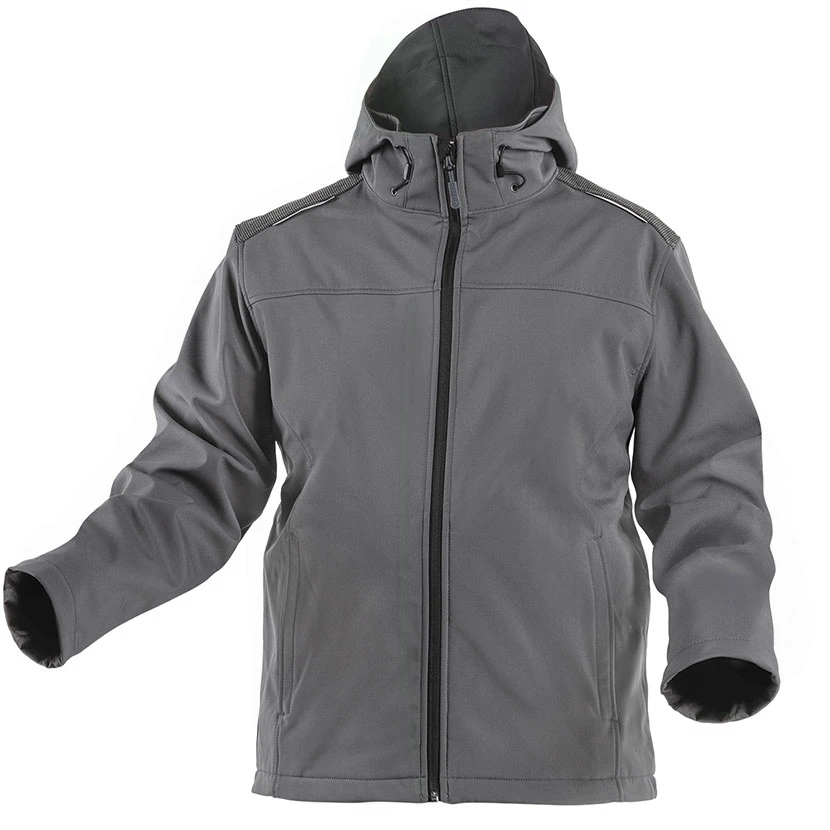 Slika proizvoda: JAKNA SOFTSHELL INN GRAFIT S KAPULJAČOM 54 -   XL HOGERT HTZ ARTIKLI KOJI SE VIŠE NE PROIZVODE HT5K254-XL