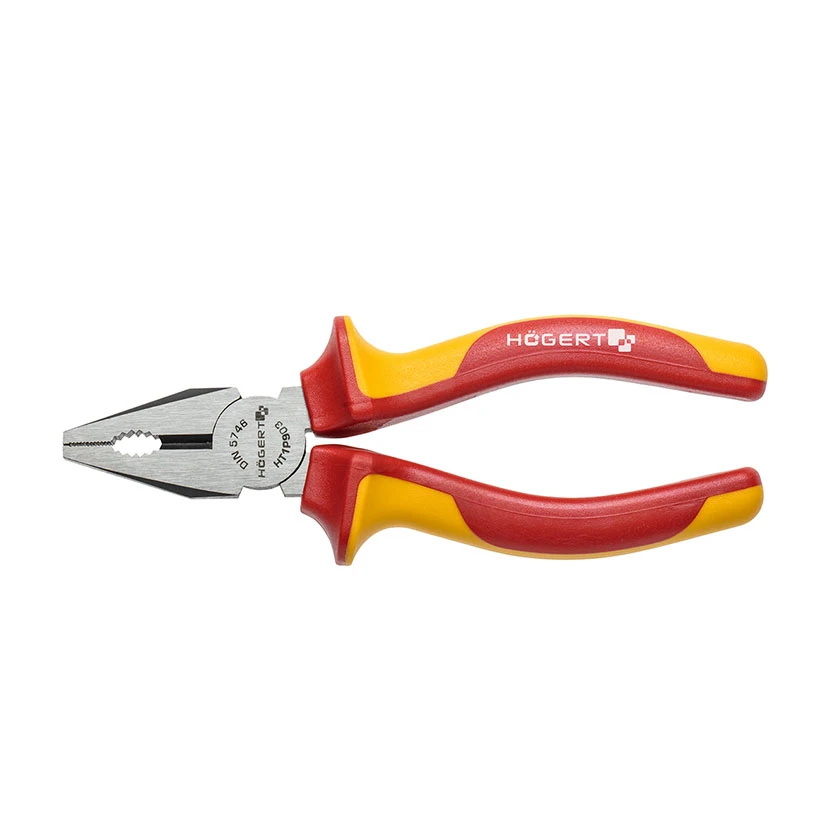 Slika proizvoda: KLEŠTA IZOLIRANA VDE 1000 V 180 MM KOMBINOVANA HOGERT HT1P905