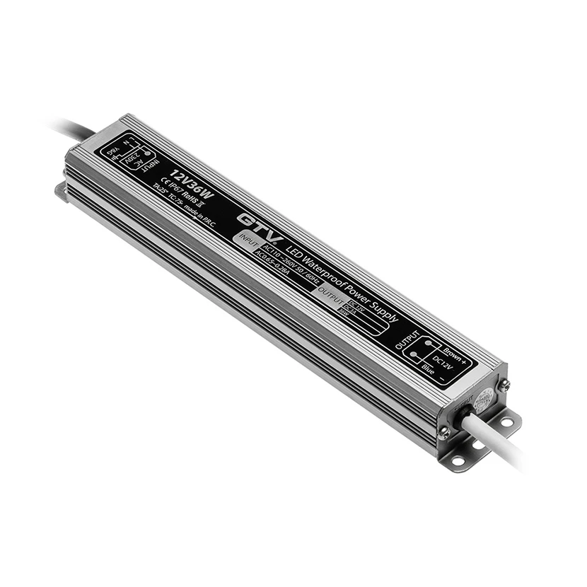 Slika proizvoda: LED NAPAJANJE ALU 36W 110-260V. 12VDC IP67 GTV LED LD-WZA36W-NW