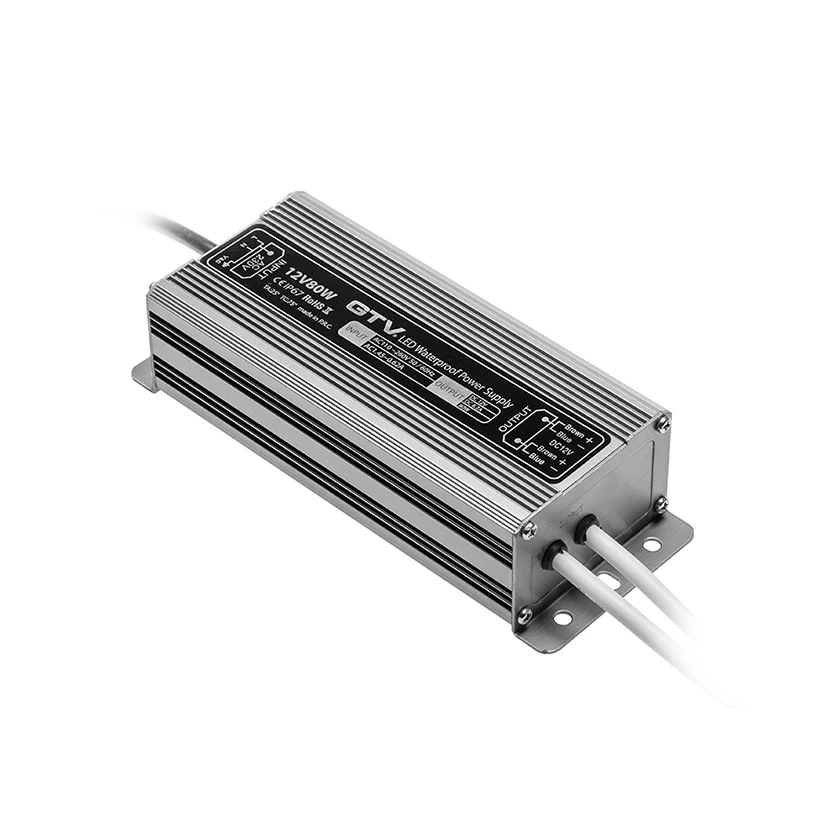Slika proizvoda: LED NAPAJANJE ALU 80W 110-260V. 12VDC IP67 GTV LED LD-WZA80W-NW