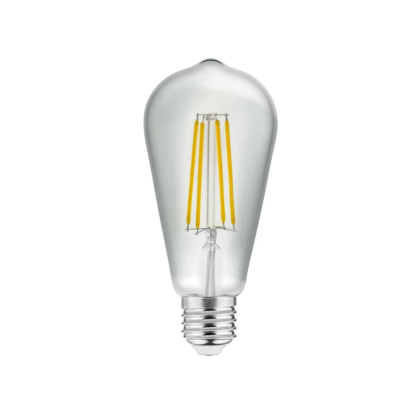 Slika proizvoda: LED SIJALICA E27  6W ST64 4000K  600lm FILAMENT GTV LED ARTIKLI KOJI SE VIŠE NE PROIZVODE LD-ST64FL4-40