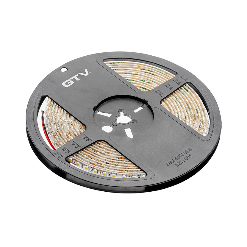 Slika proizvoda: LED TRAKA FLASH 3528, 120 LEDs/m, 3200K, 9,6 W/m, 520 lm/m, 12VDC, IP20, 8 mm, GTV LED ARTIKLI KOJI SE VIŠE NE PROIZVODE LD-3528-600-65-CB