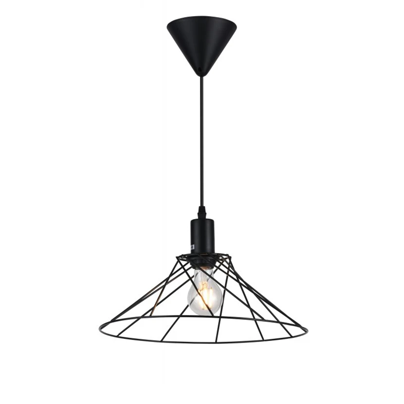 Slika proizvoda: PLAFONSKA LAMPA TILIA E27 35 CM CRNA GTV LED OS-TILIA-10-DEC