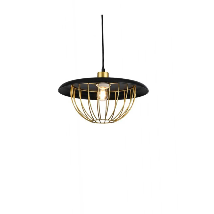 Slika proizvoda: PLAFONSKA LAMPA TULIP E27  36 CM CRNA/ZLATNA GTV LED OS-TULI-11-DEC