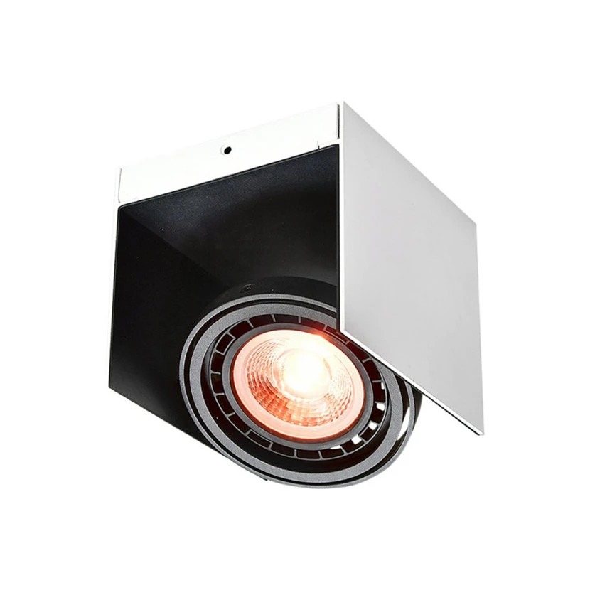 Slika proizvoda: PLAFONSKA LAMPA VERSO 1*GU10 ES111 BELA/CRNA GTV LED OS-VERSO-06-DEC