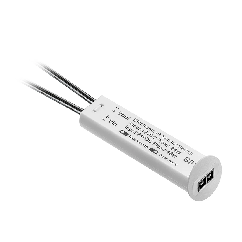 Slika proizvoda: PREKIDAČ BEZKONTAKTNI UNIVERZALNI 3 U 1 12-24V DC BELI GTV LED AE-WBBUNI-10DIM