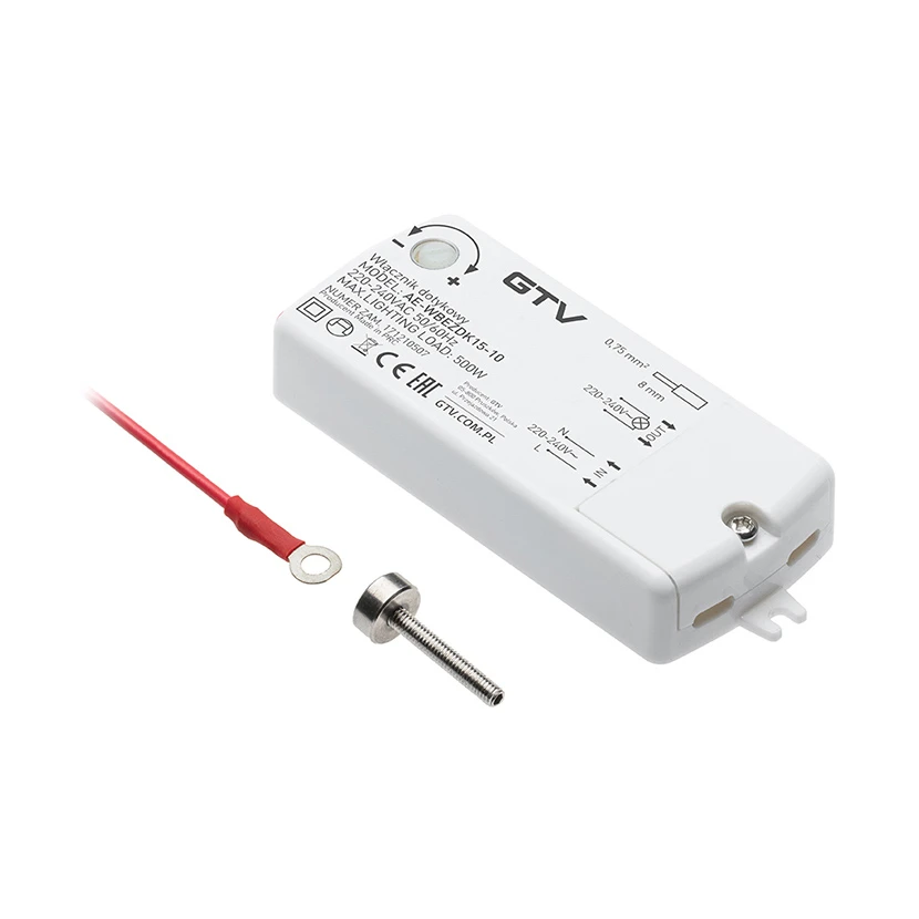 Slika proizvoda: PREKIDAČ NA DODIR 110-240V IP20 GTV LED AE-WBEZDK15-10