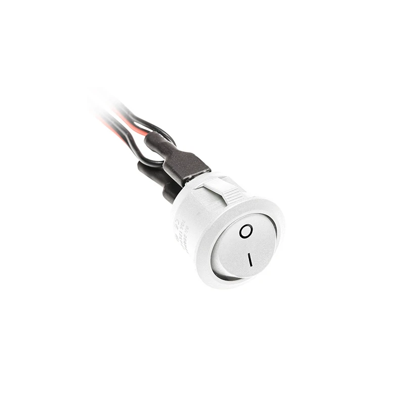 Slika proizvoda: PREKIDAČ PREGIBNI 12V DC IP20 BELI GTV LED AE-WLB01-10
