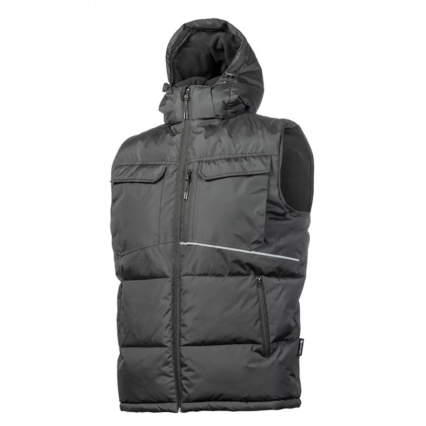 Slika proizvoda: PRSLUK BORGER SA KAPULJAČOM CRNI  58 - 3XL HOGERT HTZ HT5K920-3XL