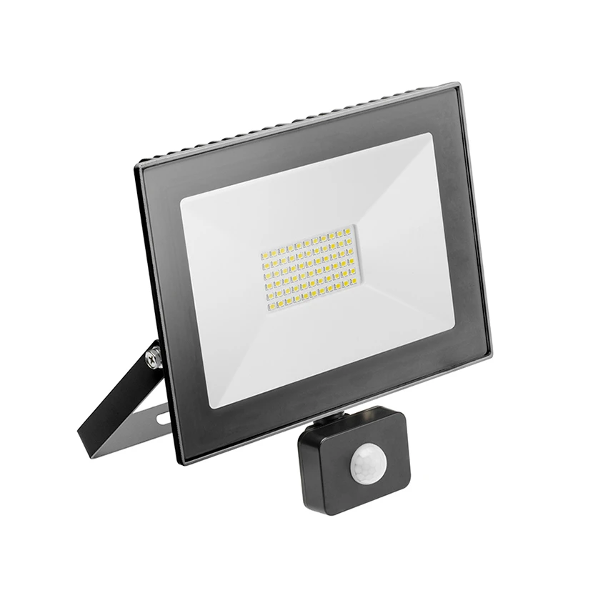 REFLEKTOR LED G-TECH CRNI SZ 50W 6400K 3500lm IP65. GTV® LED GT-FLR50WC-64