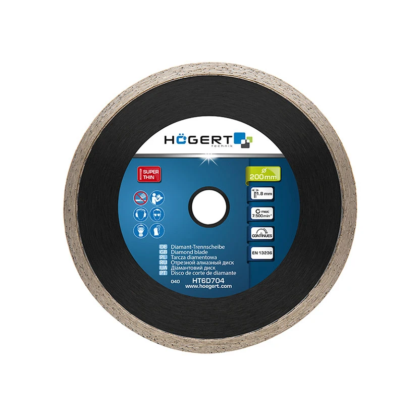 Slika proizvoda: REZNA PLOČA DIJAMANTSKA 200 MM ARTIKLI KOJI SE VIŠE NE PROIZVODE HT6D704