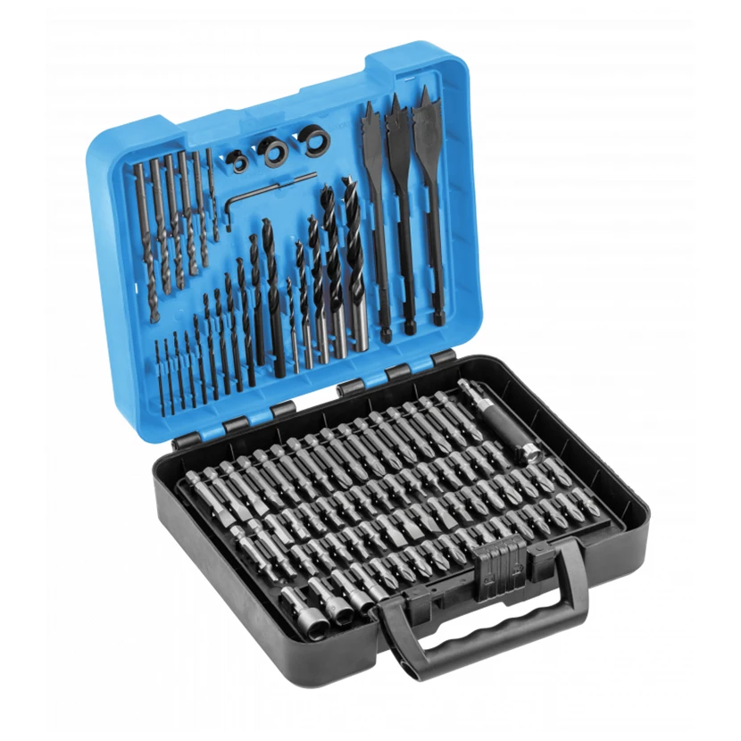 Slika proizvoda: SET BITOVA I BURGIJA 100 DELOVA HOGERT HT6D191