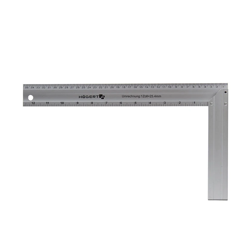 Slika proizvoda: VINKLA LENJIR ALUMINIJUMSKA 450*190 MM HOGERT HT4M206