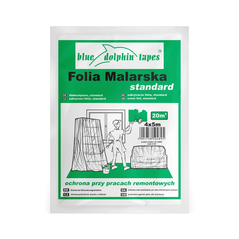 Slika proizvoda: ZAŠTITNA FOLIJA STANDARD 4x5 20 µm BLUE DOLPHIN 12-1-02-EN