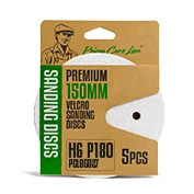 Slika proizvoda: BRUSNI DISK ČIČAK ZA LAK FI 150MM H 6 P 180 – 5 KOM/PAK