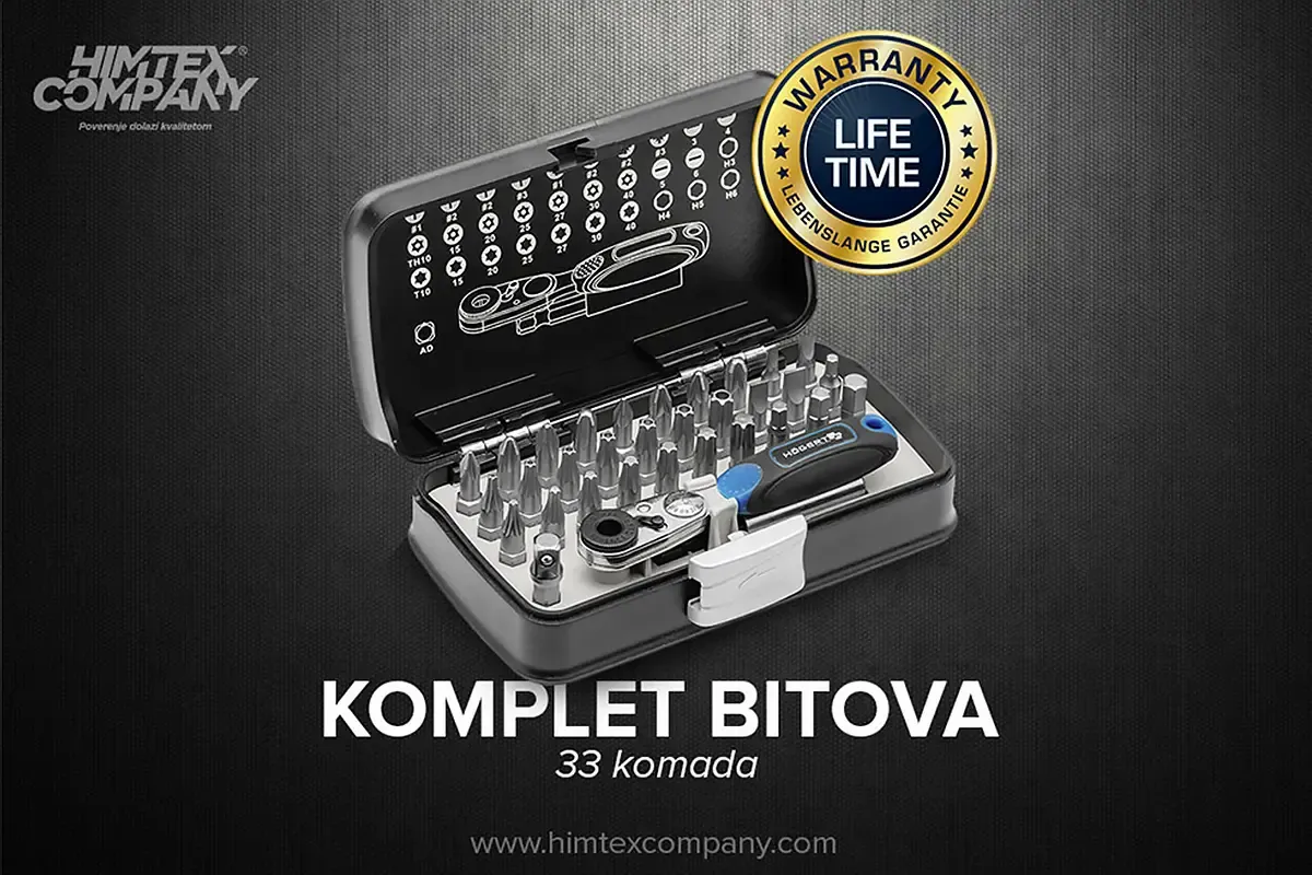 KOMPLET BITOVA - 33 KOMADA